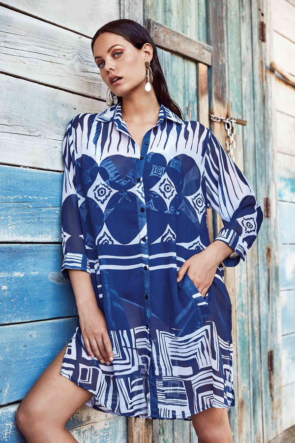 VESTIDO CAMISA CON BOLSILLOS ERA