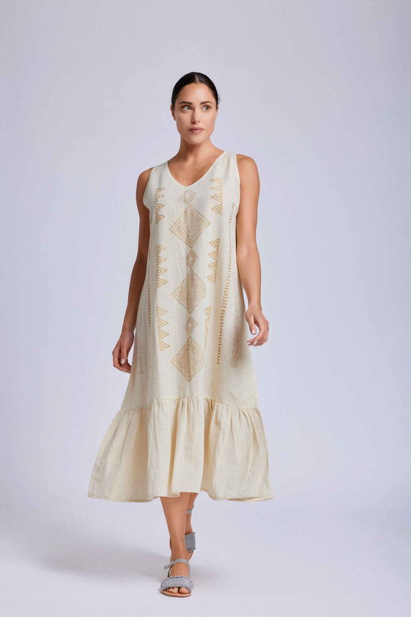 VESTIDO LARGO SIN MANGAS MINDY