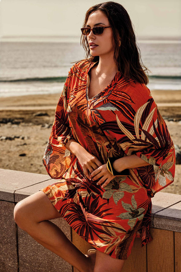 VESTIDO CON MANGAS DE MURCIÉLAGO EDERA