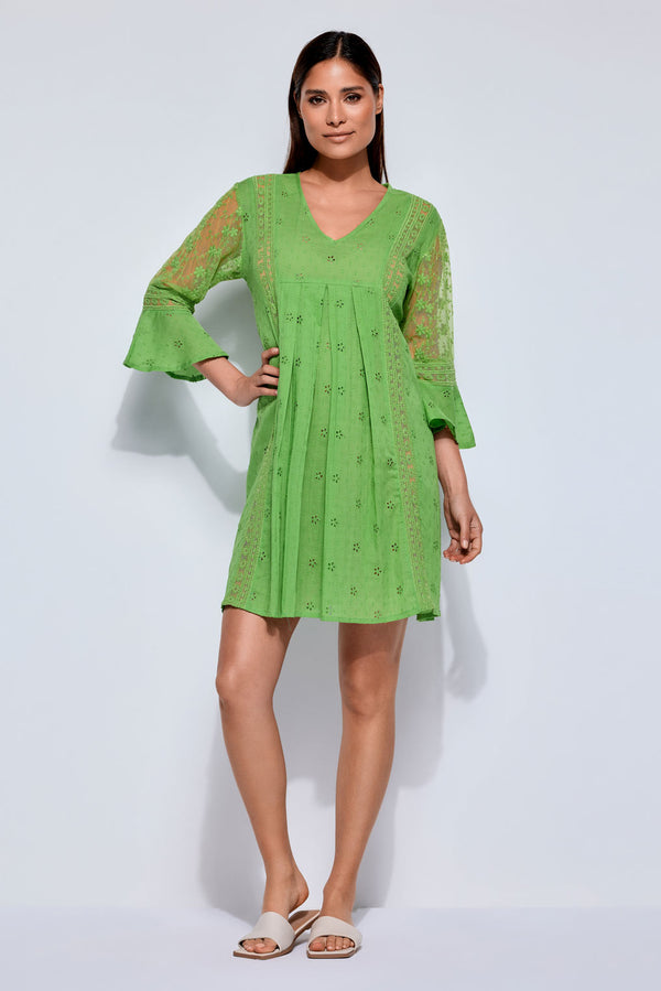 VESTIDO ENCAJE SANGALLO