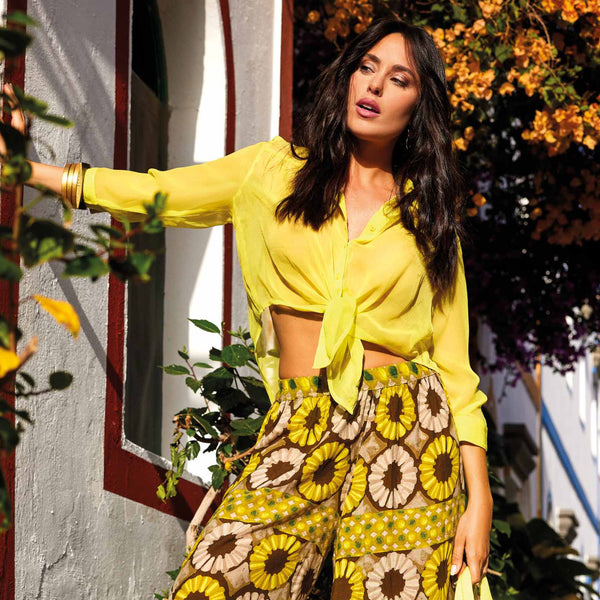 CAMISA TRANSPARENTE ÁMBAR