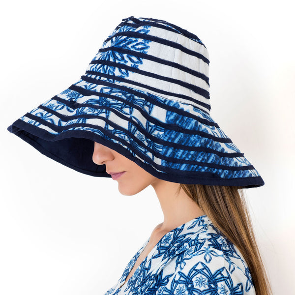 SOMBRERO A RAYAS MARINA