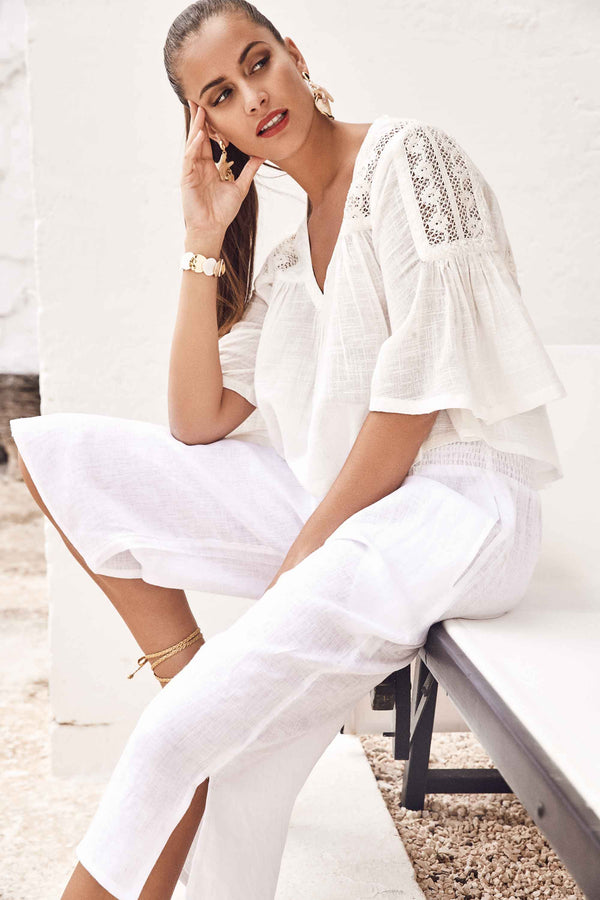 PANTALONES DE LINO KALIA