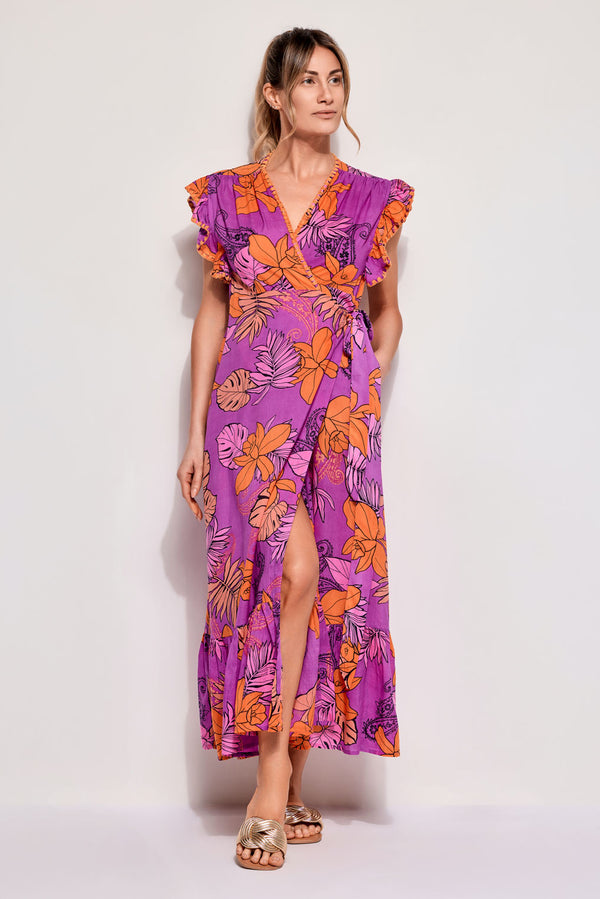 VESTIDO LARGO FLORES