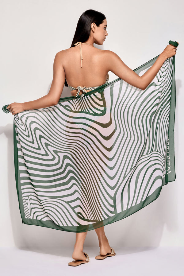 PAREO FOULARD ONDAS DIGITALES