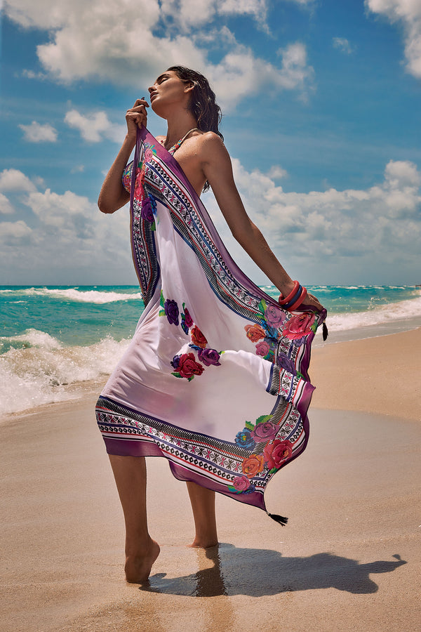 PAREO FOULARD FANTASÍA ÉTNICA