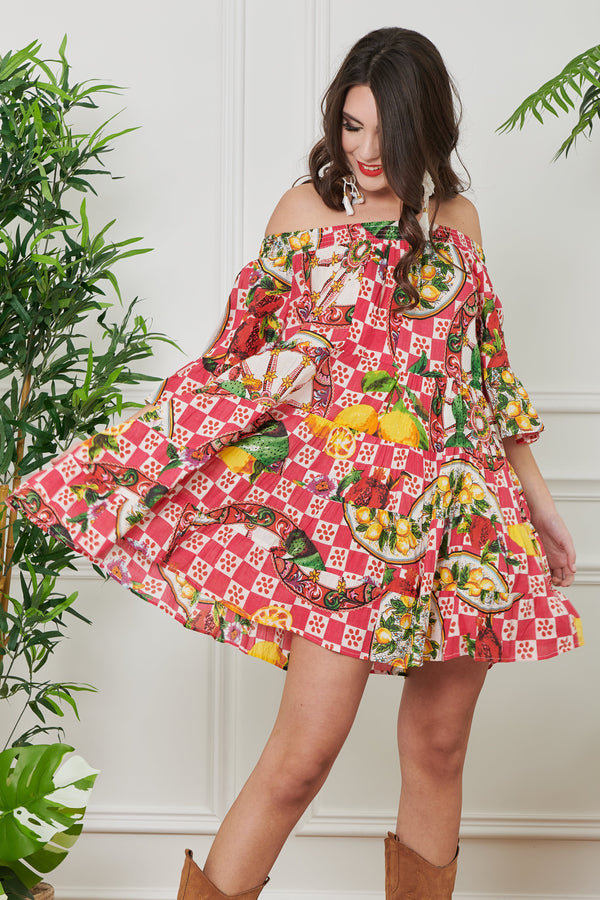 VESTIDO CON VOLANTES