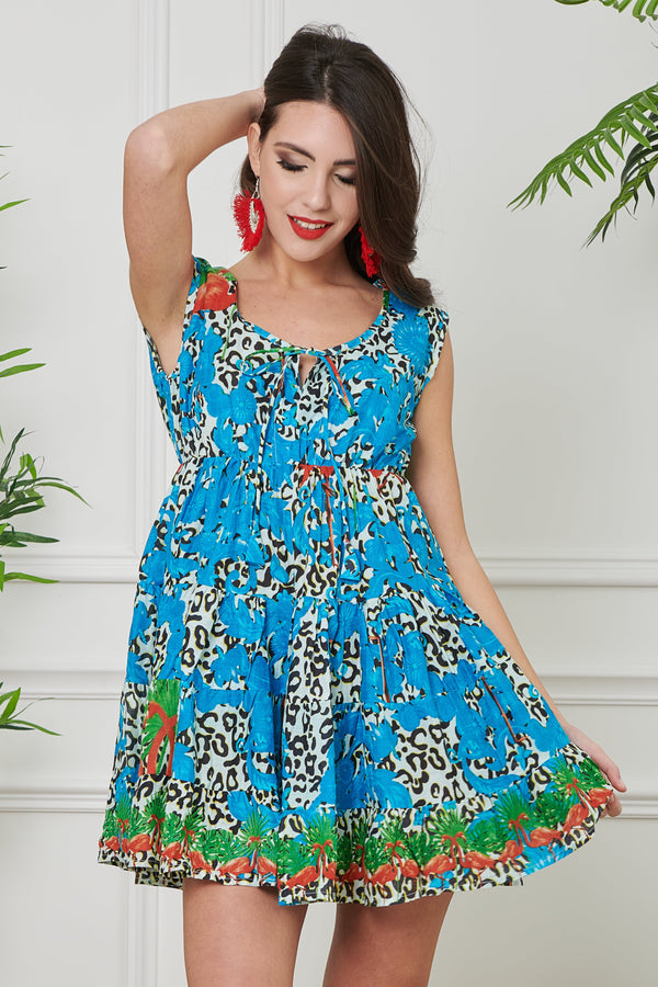 VESTIDO MULTI VOLANTES