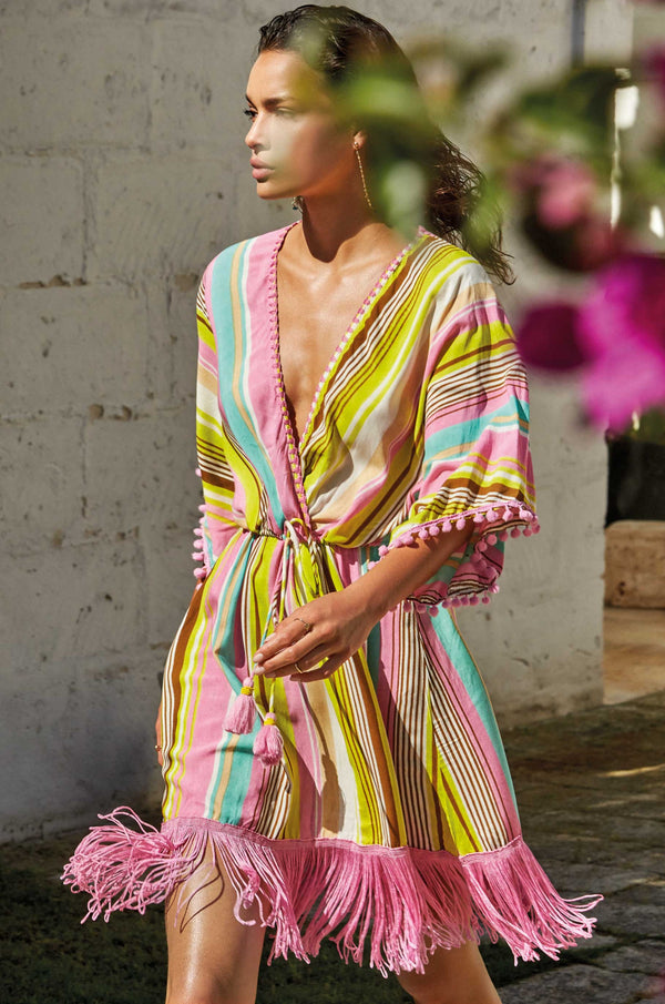 VESTIDO MOTIVO RAYAS