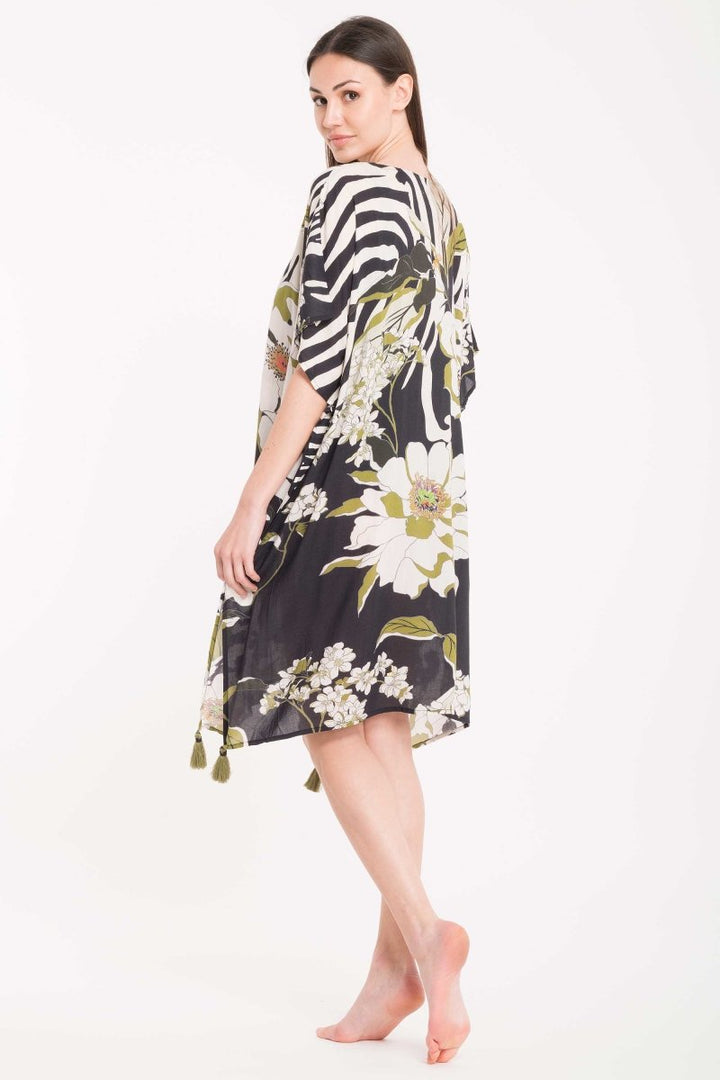 PONCHO ANIMALIER- DA22-084 - #Moda Mare Positano#