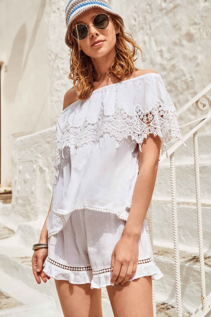 SHORT MERLETTI- IC22-015 - #Moda Mare Positano#